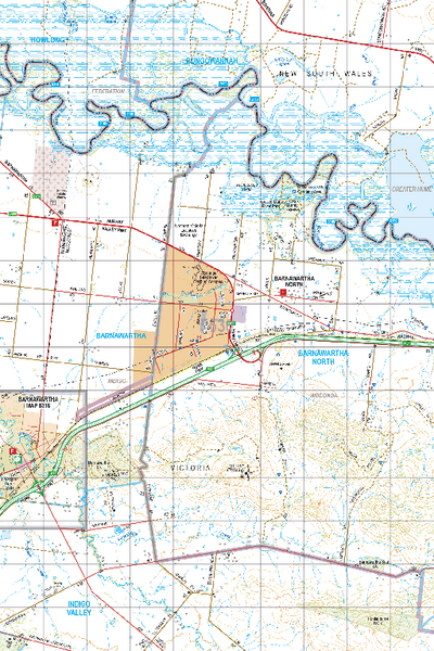 Map 5536 - Spatial Vision's Vicmap Book (North East Edition 8, 2025) - 50K Series Preview 1