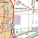Map 5536 - Spatial Vision's Vicmap Book (North East Edition 8, 2025) - 50K Series Preview 2