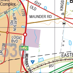 Map 5536 - Spatial Vision's Vicmap Book (North East Edition 8, 2025) - 50K Series Preview 2
