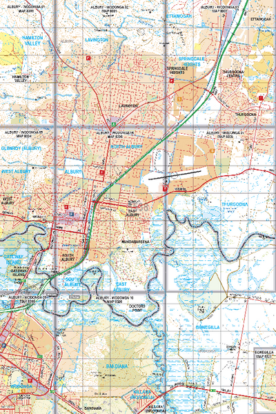 Map 5538 - Spatial Vision's Vicmap Book (North East Edition 8, 2025) - 50K Series Preview 1