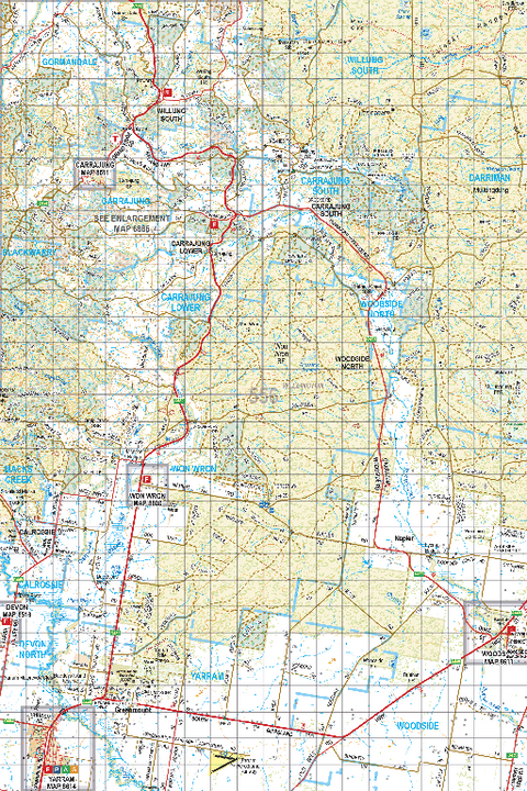 Map 556 - Spatial Vision's Vicmap Book (South East Edition 8, 2025) - 100K Series Preview 1