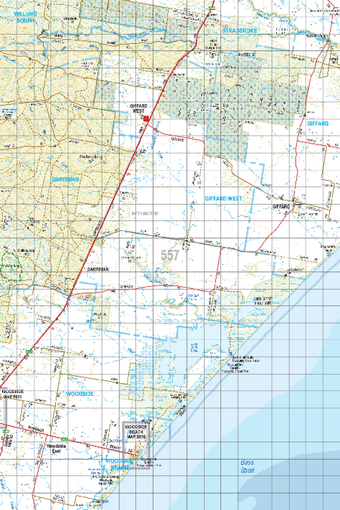 Map 557 - Spatial Vision's Vicmap Book (South East Edition 8, 2025) - 100K Series Preview 1