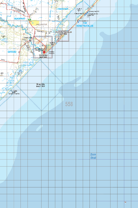 Map 558 - Spatial Vision's Vicmap Book (South East Edition 8, 2025) - 100K Series Preview 1