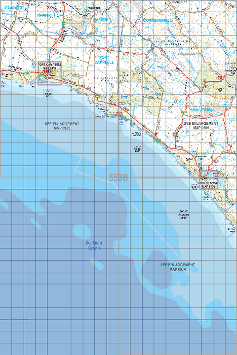 Map 559B - Spatial Vision's Vicmap Book (South West Edition 8, 2025 Update) - 100K Series Preview 1