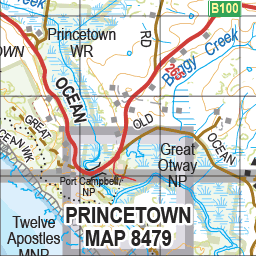 Map 559B - Spatial Vision's Vicmap Book (South West Edition 8, 2025 Update) - 100K Series Preview 3
