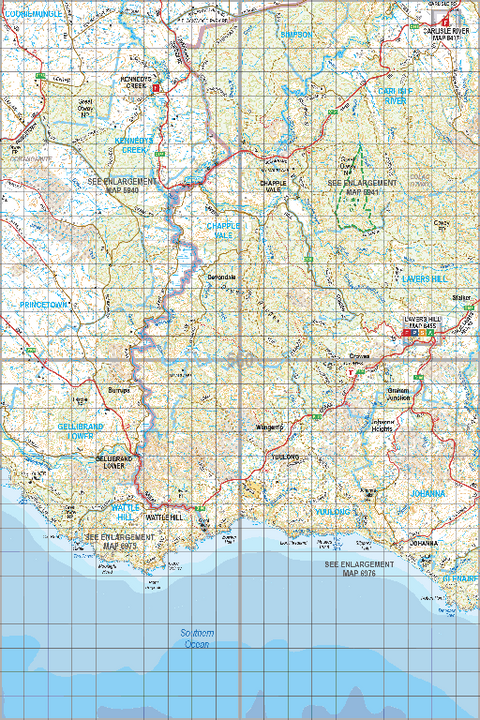 Map 560 - Spatial Vision's Vicmap Book (South West Edition 8, 2025 Update) - 100K Series Preview 1
