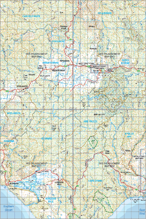 Map 561 - Spatial Vision's Vicmap Book (South West Edition 8, 2025 Update) - 100K Series Preview 1