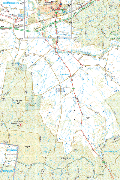 Map 5621 - Spatial Vision's Vicmap Book (North East Edition 8, 2025) - 50K Series Preview 1