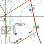 Map 5621 - Spatial Vision's Vicmap Book (North East Edition 8, 2025) - 50K Series Preview 2
