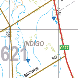 Map 5621 - Spatial Vision's Vicmap Book (North East Edition 8, 2025) - 50K Series Preview 2