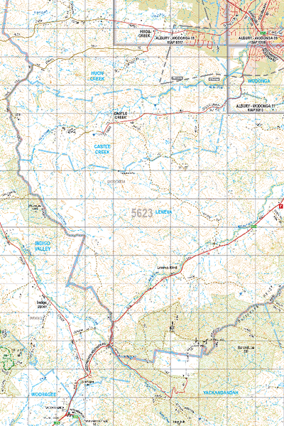 Map 5623 - Spatial Vision's Vicmap Book (North East Edition 8, 2025) - 50K Series Preview 1