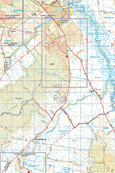 Map 5624 - Spatial Vision's Vicmap Book (North East Edition 8, 2025) - 50K Series Preview 1