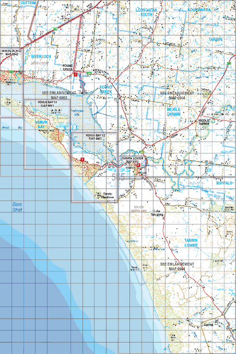 Map 565 - Spatial Vision's Vicmap Book (South East Edition 8, 2025) - 100K Series Preview 1