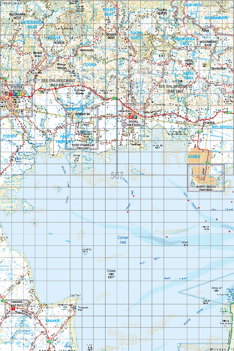 Map 567 - Spatial Vision's Vicmap Book (South East Edition 8, 2025) - 100K Series Preview 1