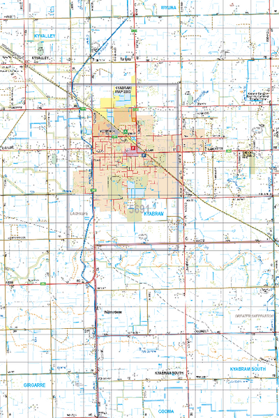 Map 5691 - Spatial Vision's Vicmap Book (North East Edition 8, 2025) - 50K Series Preview 1