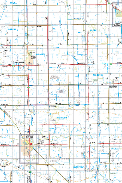 Map 5692 - Spatial Vision's Vicmap Book (North East Edition 8, 2025) - 50K Series Preview 1