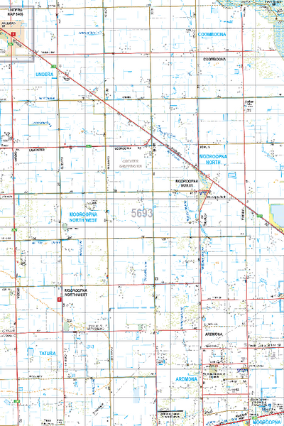 Map 5693 - Spatial Vision's Vicmap Book (North East Edition 8, 2025) - 50K Series Preview 1