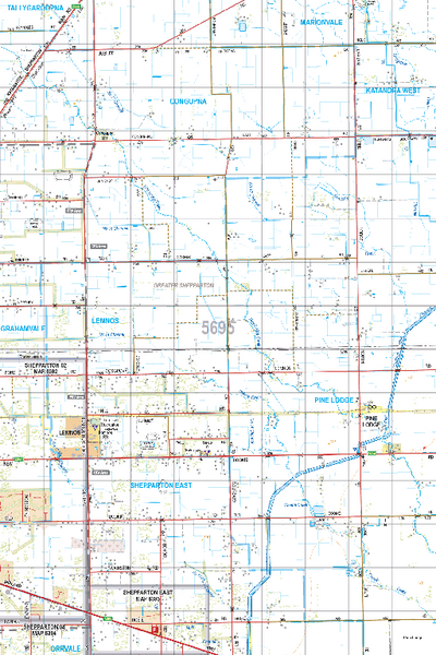 Map 5695 - Spatial Vision's Vicmap Book (North East Edition 8, 2025) - 50K Series Preview 1