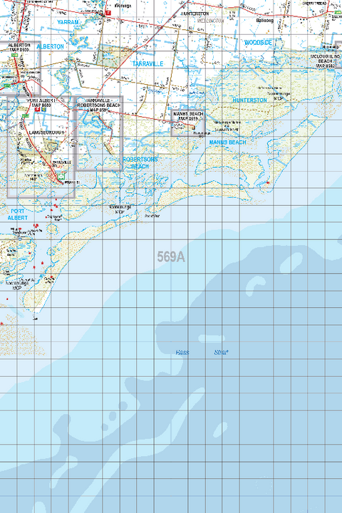 Map 569A - Spatial Vision's Vicmap Book (South East Edition 8, 2025) - 100K Series Preview 1
