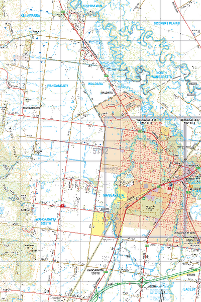 Map 5702 - Spatial Vision's Vicmap Book (North East Edition 8, 2025) - 50K Series Preview 1