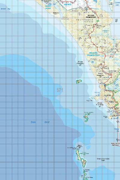 Map 571 - Spatial Vision's Vicmap Book (South East Edition 8, 2025) - 100K Series Preview 1