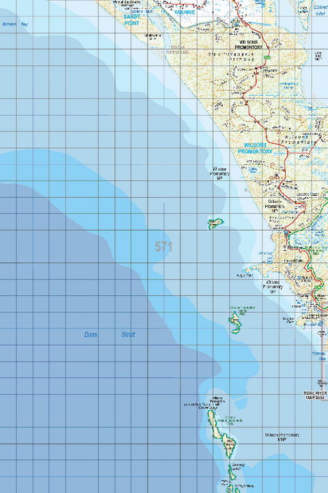 Map 571 - Spatial Vision's Vicmap Book (South East Edition 8, 2025) - 100K Series Preview 1