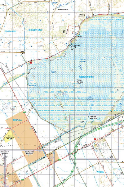 Map 5784 - Spatial Vision's Vicmap Book (North East Edition 8, 2025) - 50K Series Preview 1
