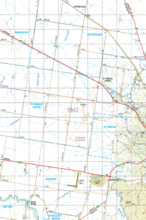 Map 5842 - Spatial Vision's Vicmap Book (South West Edition 8, 2025 Update) - 50K Series Preview 1