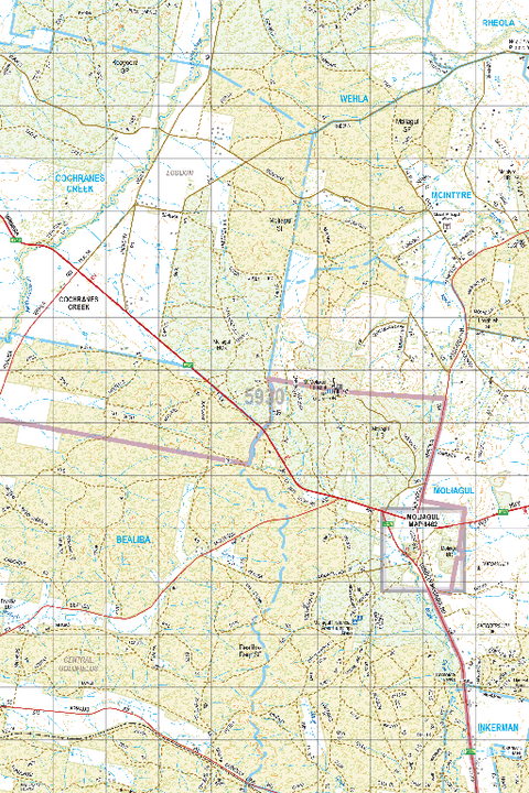 Map 5930 - Spatial Vision's Vicmap Book (South West Edition 8, 2025 Update) - 50K Series Preview 1