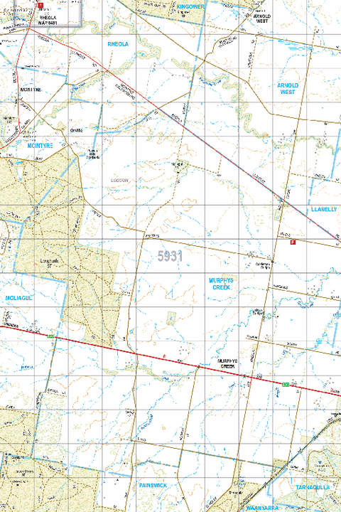 Map 5931 - Spatial Vision's Vicmap Book (South West Edition 8, 2025 Update) - 50K Series Preview 1