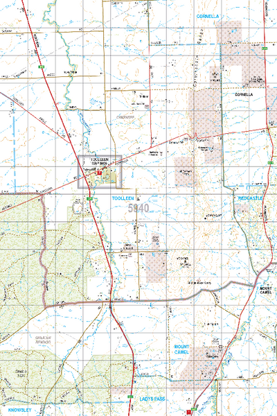 Map 5940 - Spatial Vision's Vicmap Book (North East Edition 8, 2025) - 50K Series Preview 1