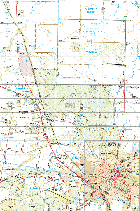 Map 6090 - Spatial Vision's Vicmap Book (South West Edition 8, 2025 Update) - 50K Series Preview 1