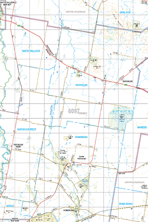 Map 6097 - Spatial Vision's Vicmap Book (South West Edition 8, 2025 Update) - 50K Series Preview 1
