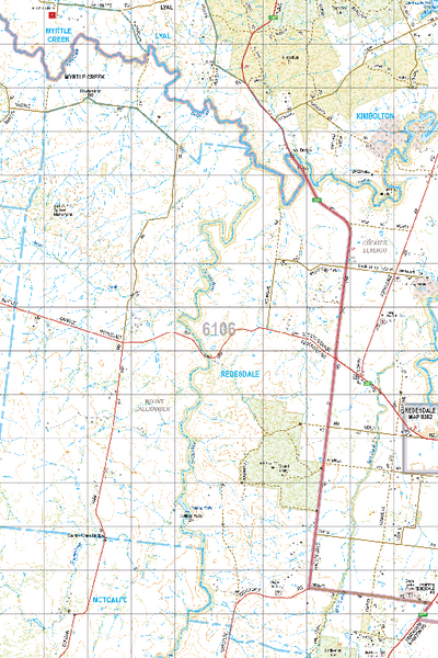 Map 6106 - Spatial Vision's Vicmap Book (North East Edition 8, 2025) - 50K Series Preview 1