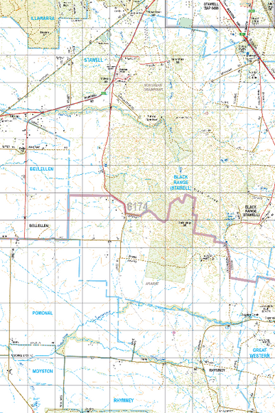 Map 6174 - Spatial Vision's Vicmap Book (South West Edition 8, 2025 Update) - 50K Series Preview 1