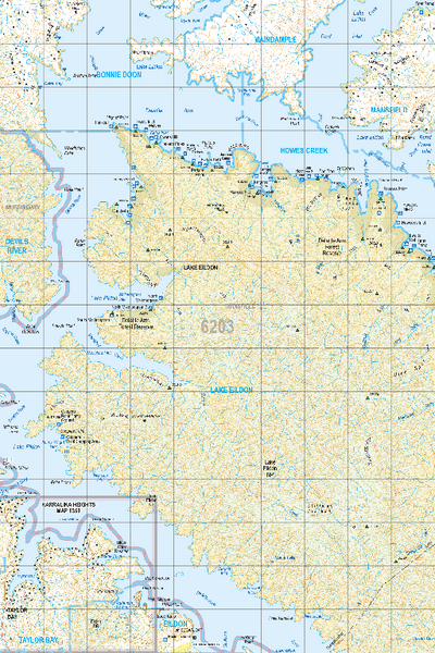 Map 6203 - Spatial Vision's Vicmap Book (North East Edition 8, 2025) - 50K Series Preview 1