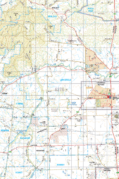 Map 6276 - Spatial Vision's Vicmap Book (North East Edition 8, 2025) - 50K Series Preview 1