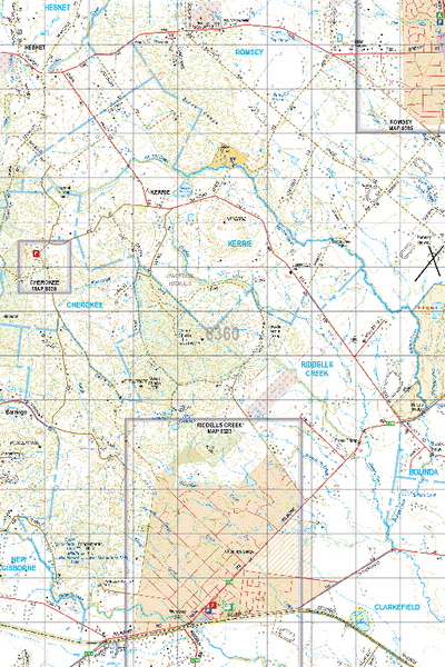 Map 6360 - Spatial Vision's Vicmap Book (North East Edition 8, 2025) - 50K Series Preview 1