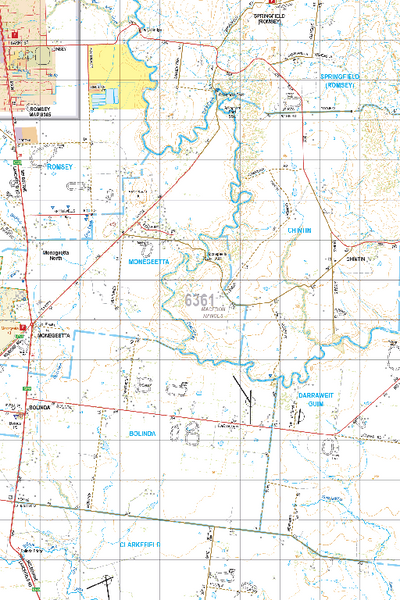Map 6361 - Spatial Vision's Vicmap Book (North East Edition 8, 2025) - 50K Series Preview 1