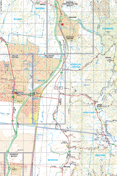 Map 6363 - Spatial Vision's Vicmap Book (North East Edition 8, 2025) - 50K Series Preview 1