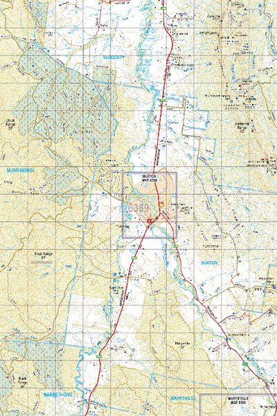 Map 6369 - Spatial Vision's Vicmap Book (North East Edition 8, 2025) - 50K Series Preview 1
