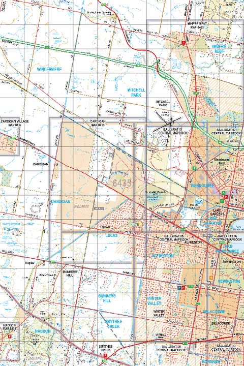 Map 6435 - Spatial Vision's Vicmap Book (South West Edition 8, 2025 Update) - 50K Series Preview 1