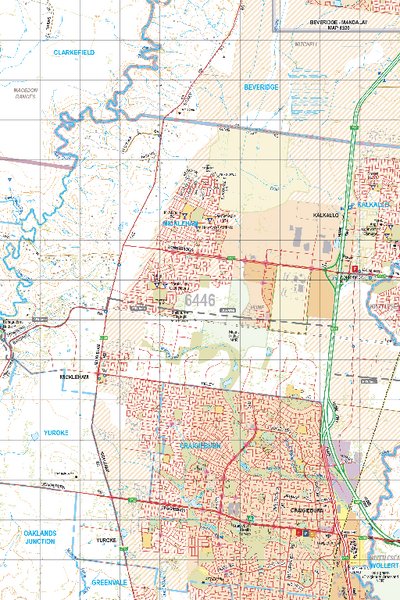 Map 6446 - Spatial Vision's Vicmap Book (North East Edition 8, 2025) - 50K Series Preview 1