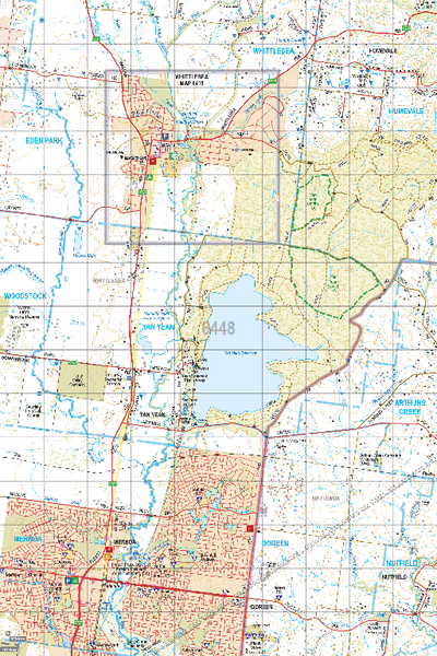 Map 6448 - Spatial Vision's Vicmap Book (North East Edition 8, 2025) - 50K Series Preview 1