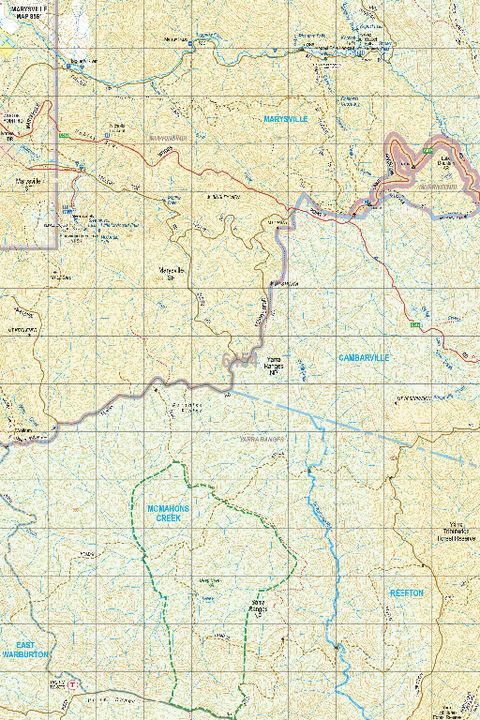 Map 6454 - Spatial Vision's Vicmap Book (South East Edition 8, 2025) - 50K Series Preview 1