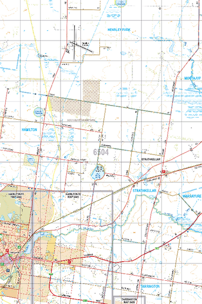 Map 6504 - Spatial Vision's Vicmap Book (South West Edition 8, 2025 Update) - 50K Series Preview 1