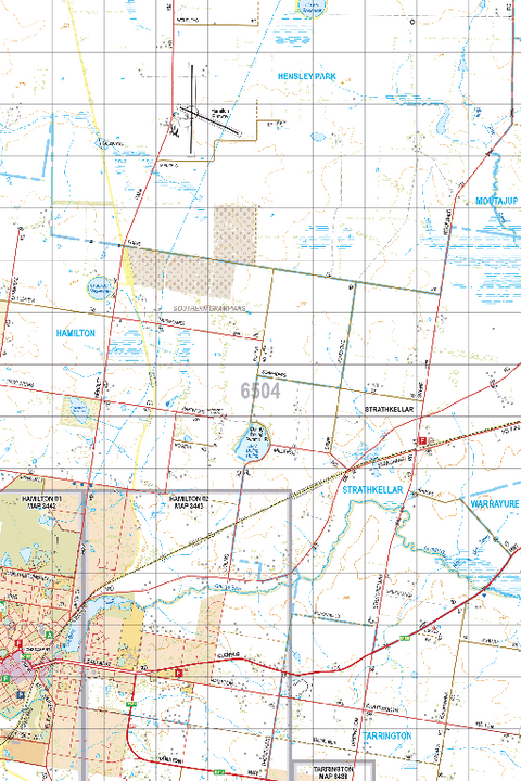 Map 6504 - Spatial Vision's Vicmap Book (South West Edition 8, 2025 Update) - 50K Series Preview 1