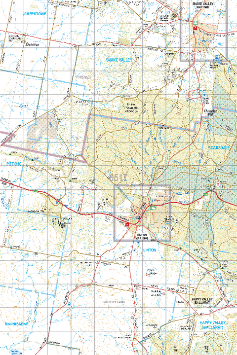 Map 6517 - Spatial Vision's Vicmap Book (South West Edition 8, 2025 Update) - 50K Series Preview 1