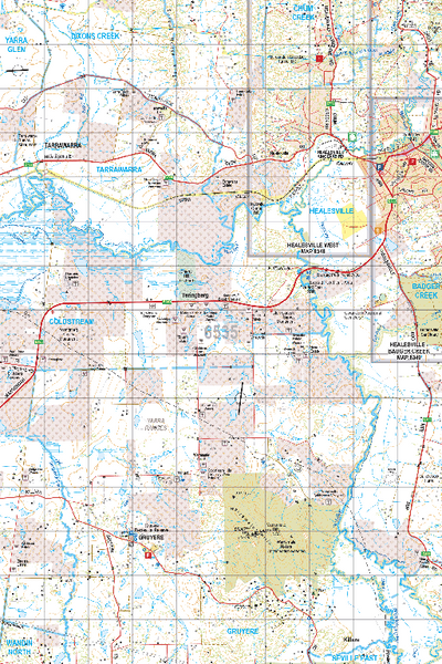 Map 6535 - Spatial Vision's Vicmap Book (North East Edition 8, 2025) - 50K Series Preview 1