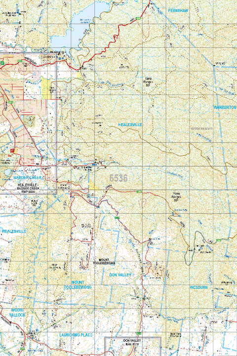 Map 6536 - Spatial Vision's Vicmap Book (South East Edition 8, 2025) - 50K Series Preview 1